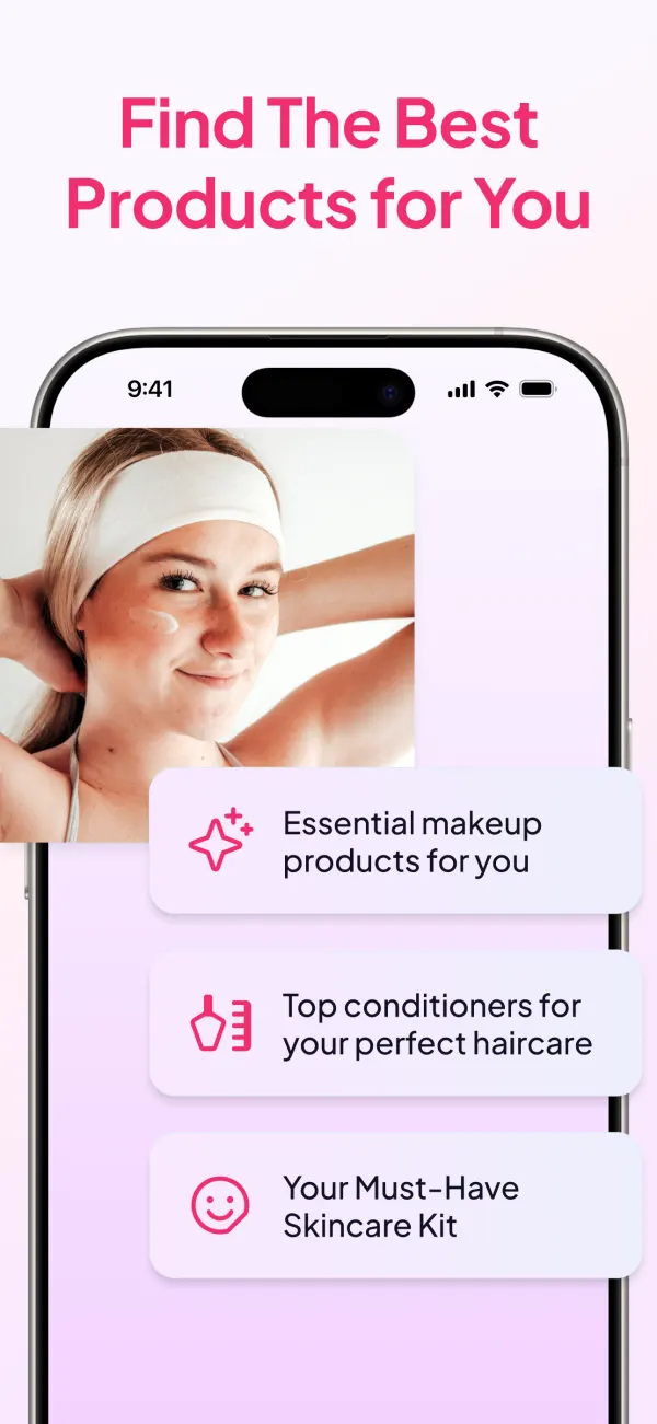 Makeup, haircare and skincare product recommendations